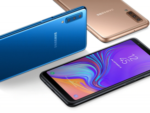 Galaxy A7  o primeiro celular da Samsung com cmera tripla