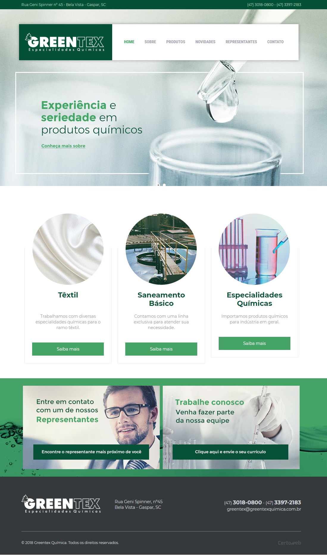 Greentex Qumica - Especialidades Qumicas